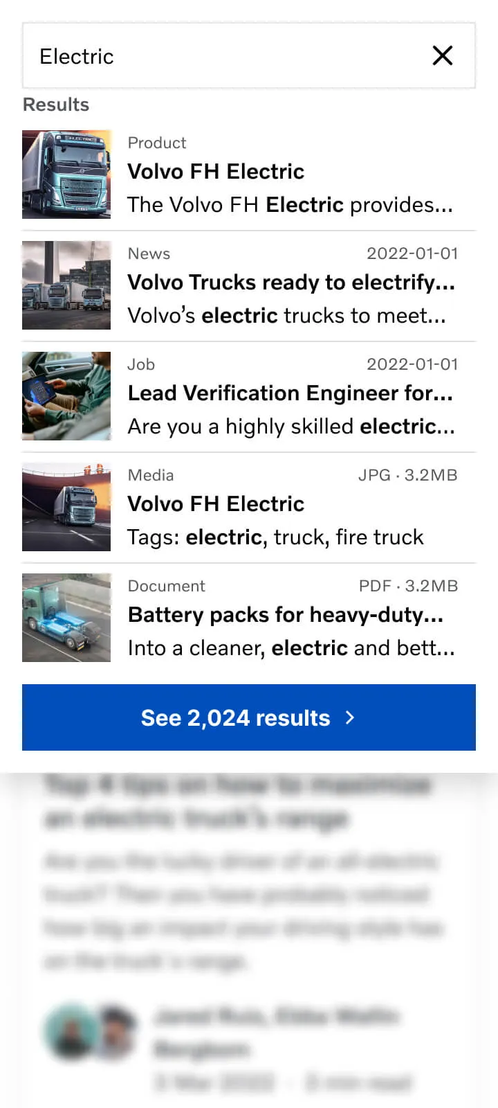 Search filters
